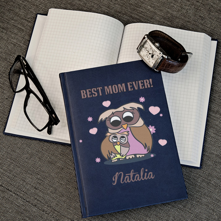 Best mom ever - notatnik A5 z nadrukiem